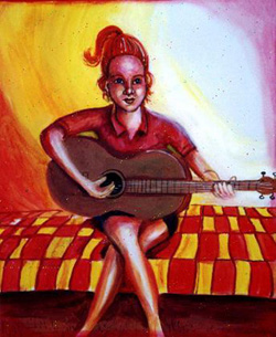 Guitar Girl Day by Jonny Olsen